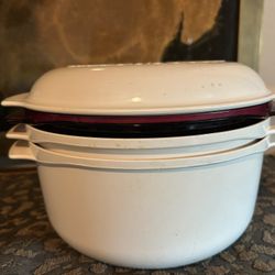 Tupperware Micro Cooker/steamer 4 Pc