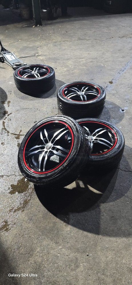 17" Wheels And Tires Fit Kia / Honda / Nissan