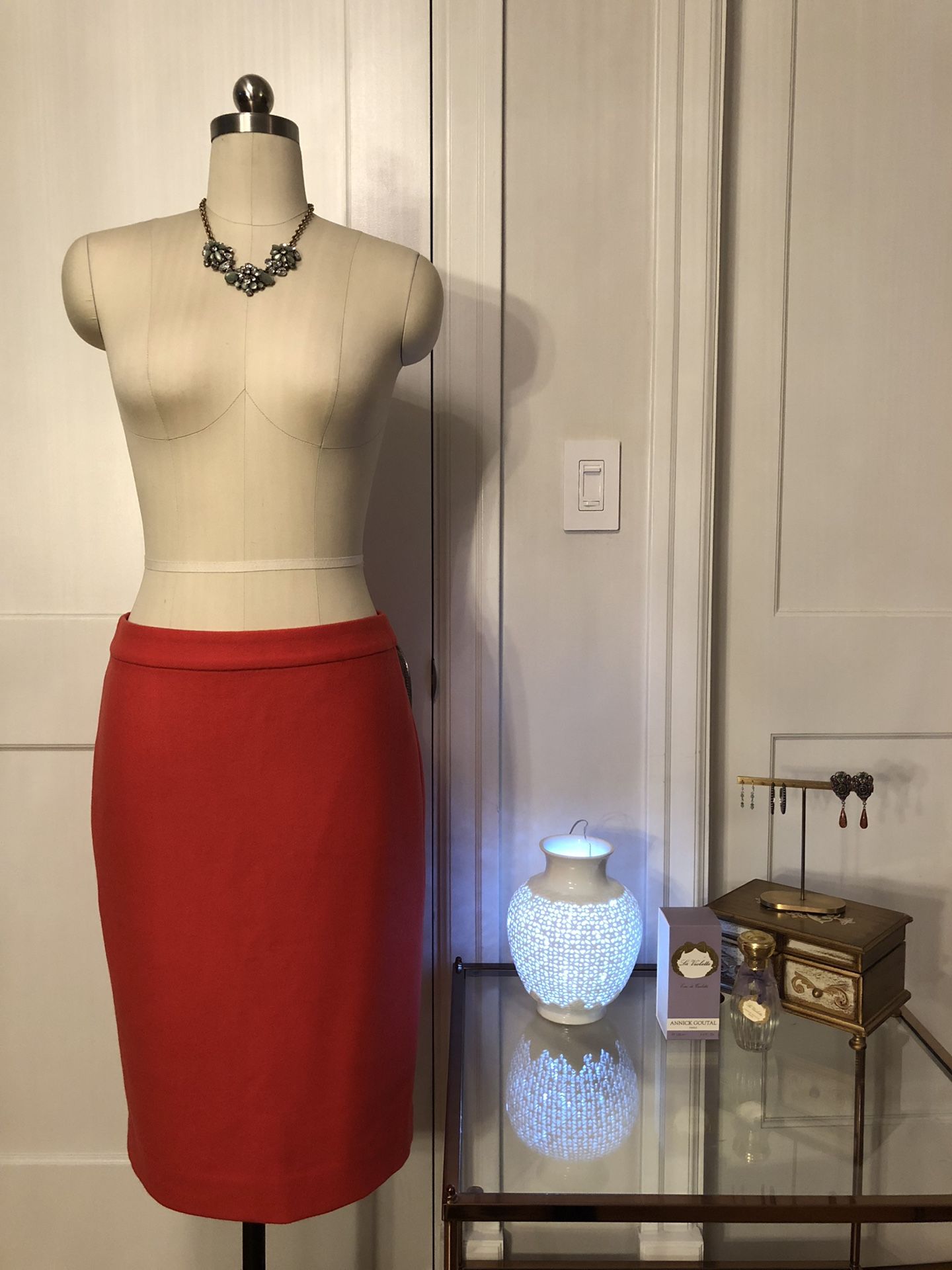 Factory J. Crew pencil skirt in double-serge wool size 2 NWT