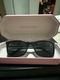 Black Swarovski sunglasses