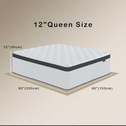 Queen Mattress 12in..BRAND NEW..CAN DELIVER 