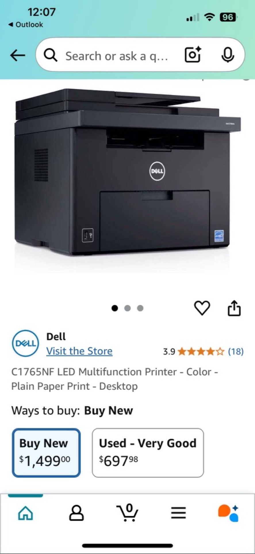 Dell Printer Copier Fax Machine