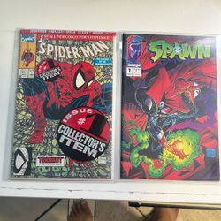 Comics  Spawn # 1. And   Spider-Man  # 1