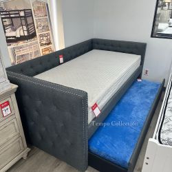 DAYBED, TWIN BED, TWIN OVER TWIN, EXTRA SUPPORT, HIGH QUALITY - [NEW]