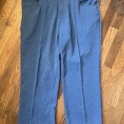 Mens medium Haband fit forever Blue polyester pants 38S
