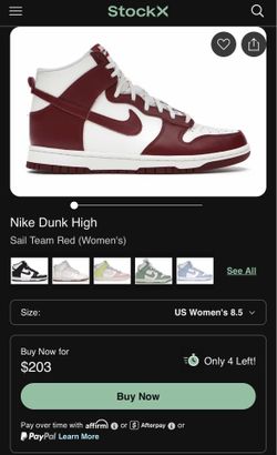 Nike Dunk High 'Burgundy Crush’