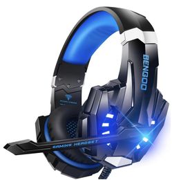 G9000 Stereo Gaming Headset for PS4 PC Xbox One PS5 Controller, Noise Cancelling