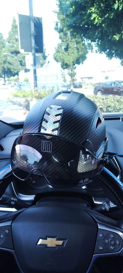 Work helmet with bag