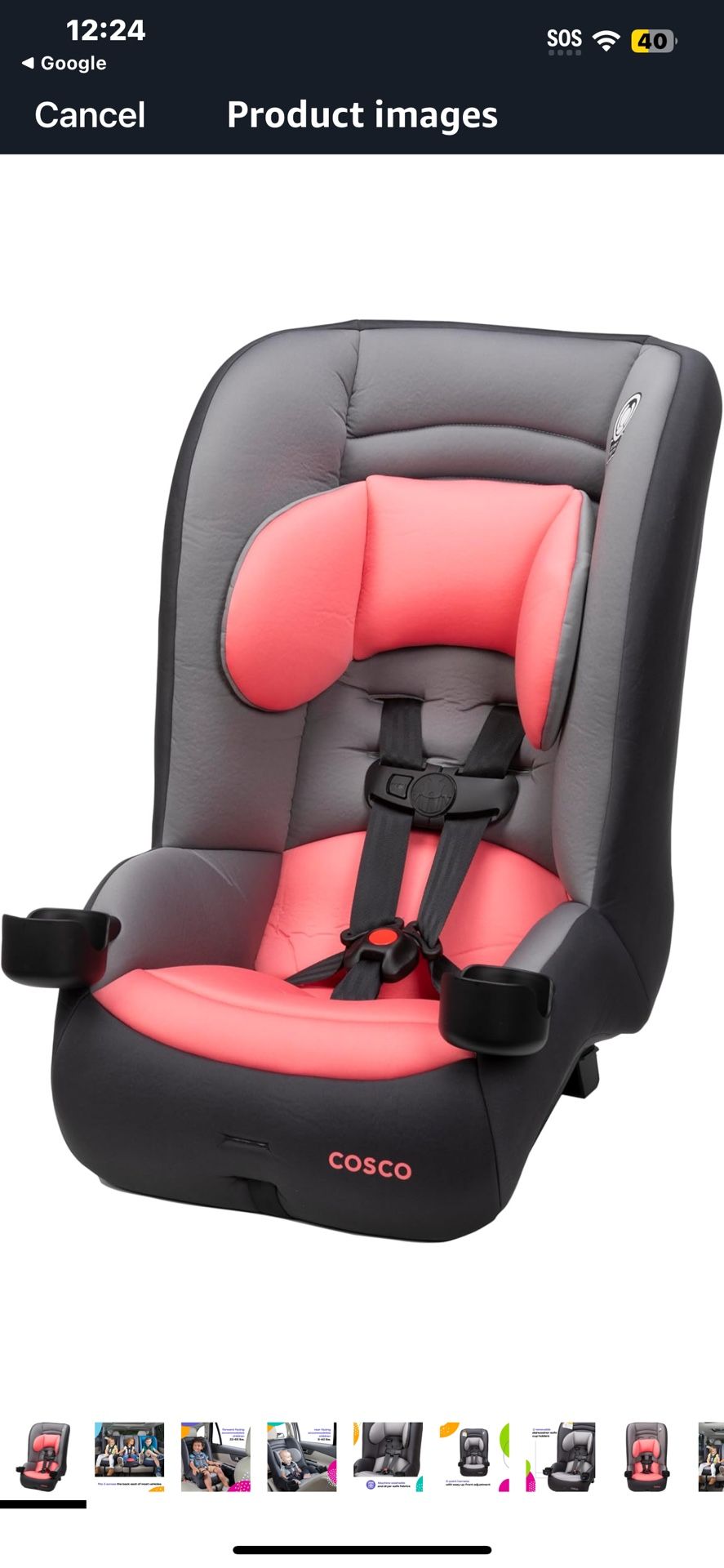 Silla Para Niños Cosco Kids™ MightyFit™ LX Convertible Car Seat
