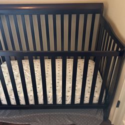 Crib, Mattress, Changing Table & Baby Monitor 