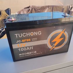 Tuchong 12V 100Ah JC-8F96 LiFePO4 Rechargeable Lithium Battery