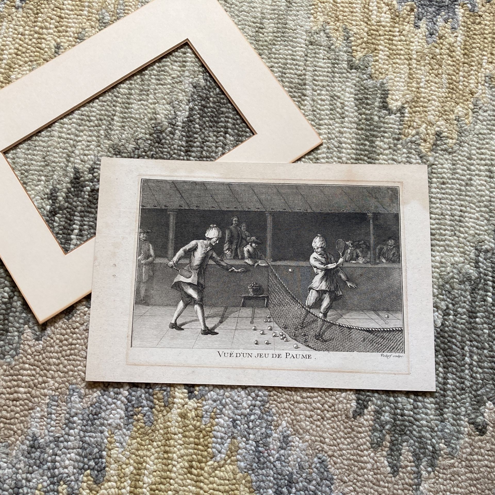 Vintage Print Early Tennis Voderf Sculpt