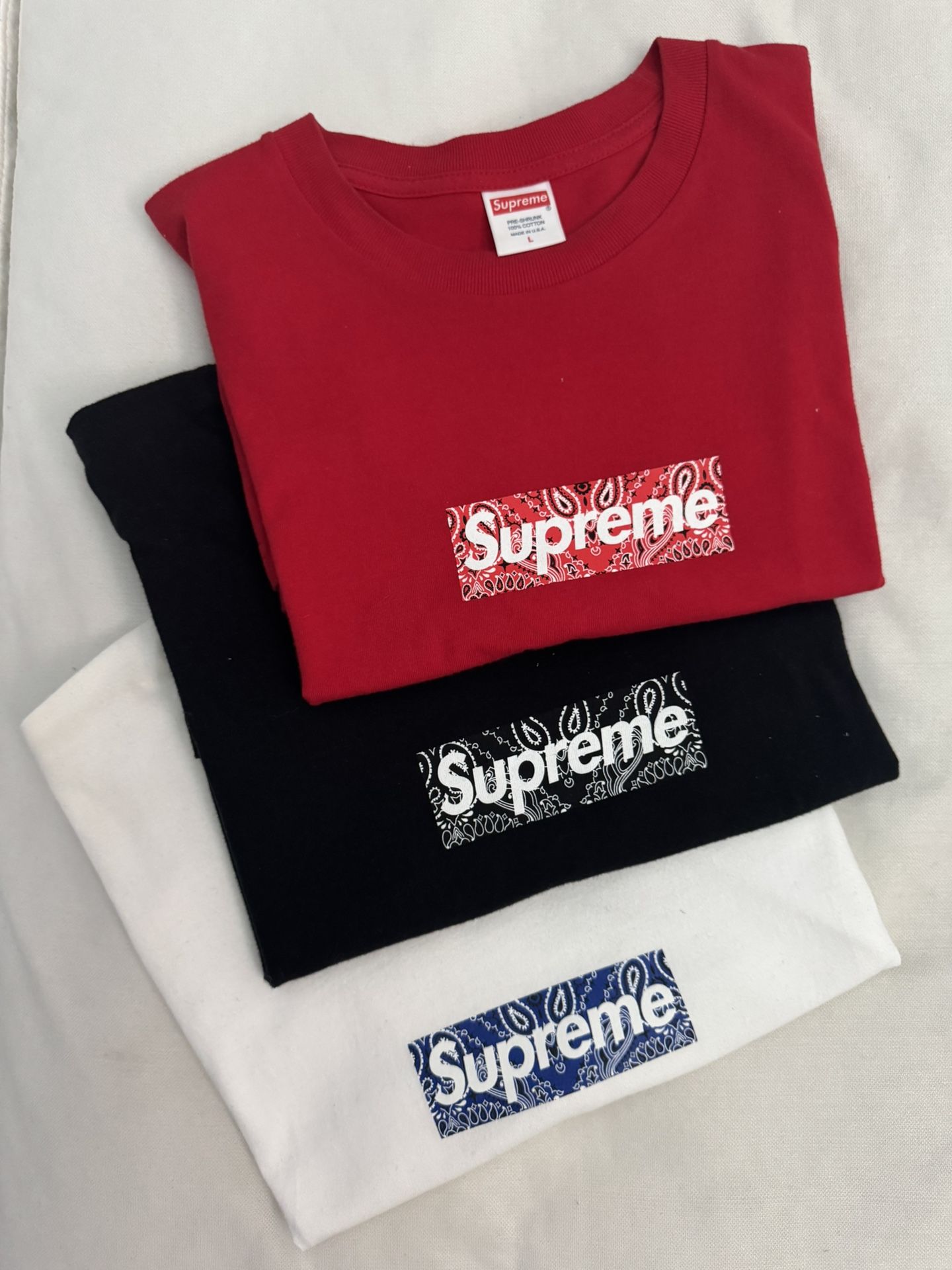 Supreme Paisley Bogo T-Shirts FW19
