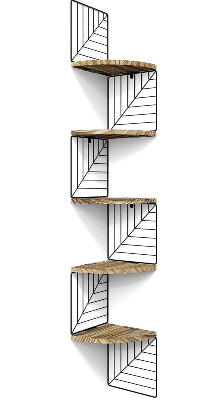 Corner Shelves With 5teirs Perfect To Organize Any Room