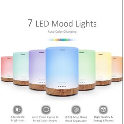 Essential Oil Diffuser with Warm Bliss 8 * 10ml Essential Oil Blends Set
