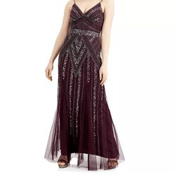 Night Dress Burgundy