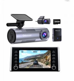OTTOCAST 2K Dash Camera Wireless CarPlay Android Auto Adapter, Bluetooth, Car Truck SUV