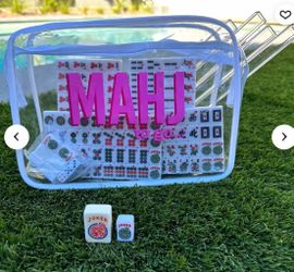 Travel Mahjong set. Classic lightweight, waterproof, travel-size Mahjong set