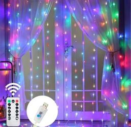Christmas USB Curtain String Fairy Lights 8 Mode 6/3M LED Garland Remote For Party Garden Home Wedding Decoration New Year