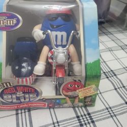Red, White, & Blue M & M Dispener