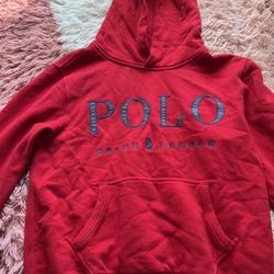 Red Polo Hoodie 