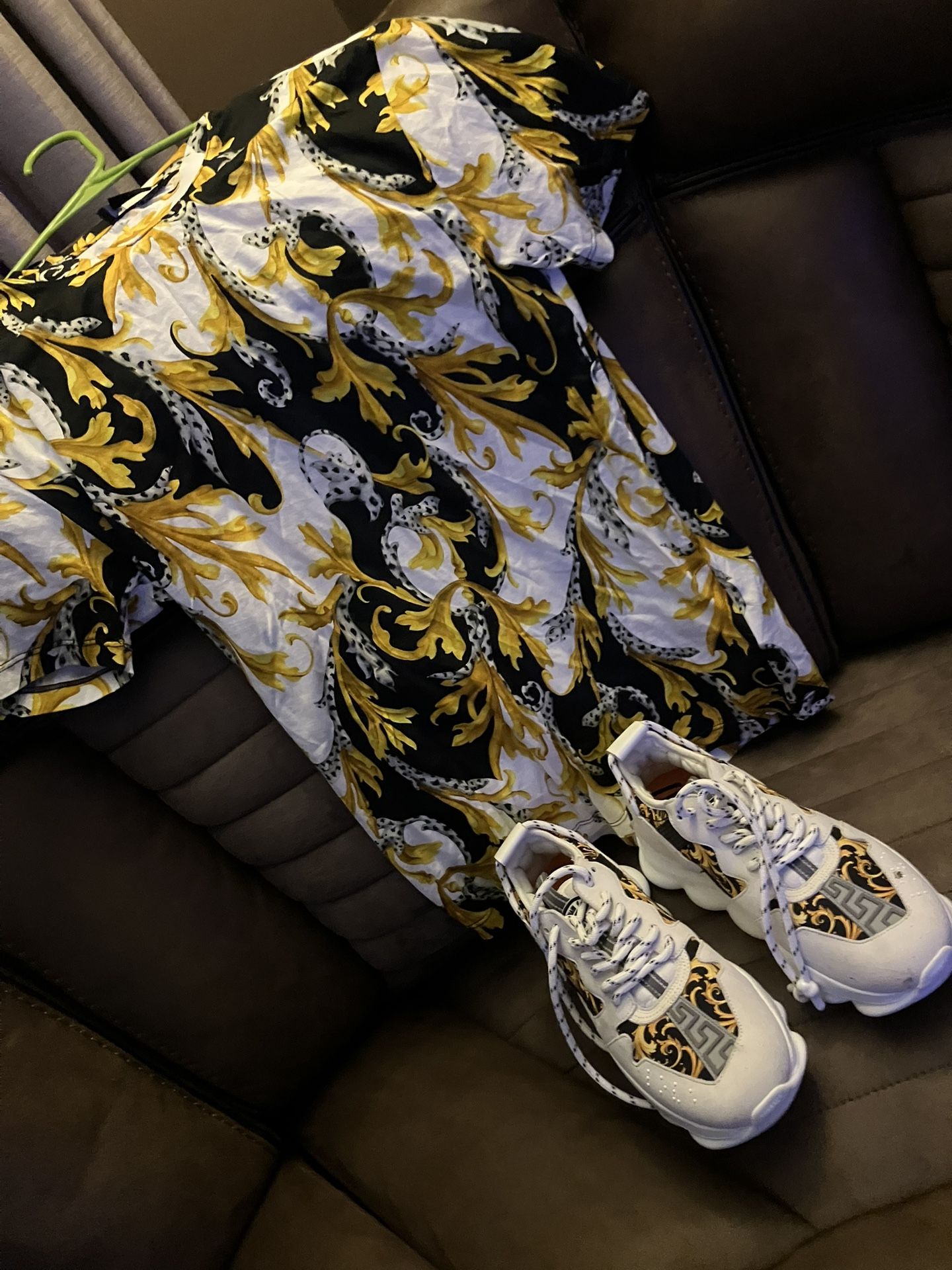 Versace Shoes And Shirt Match