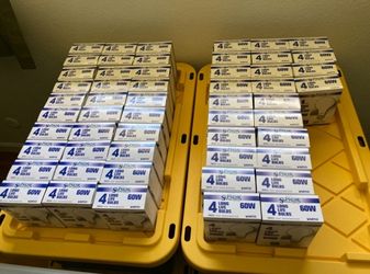 NEW 187 Packages of Light Bulbs for Resale