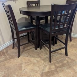 Bar Height Table And 4 Chairs