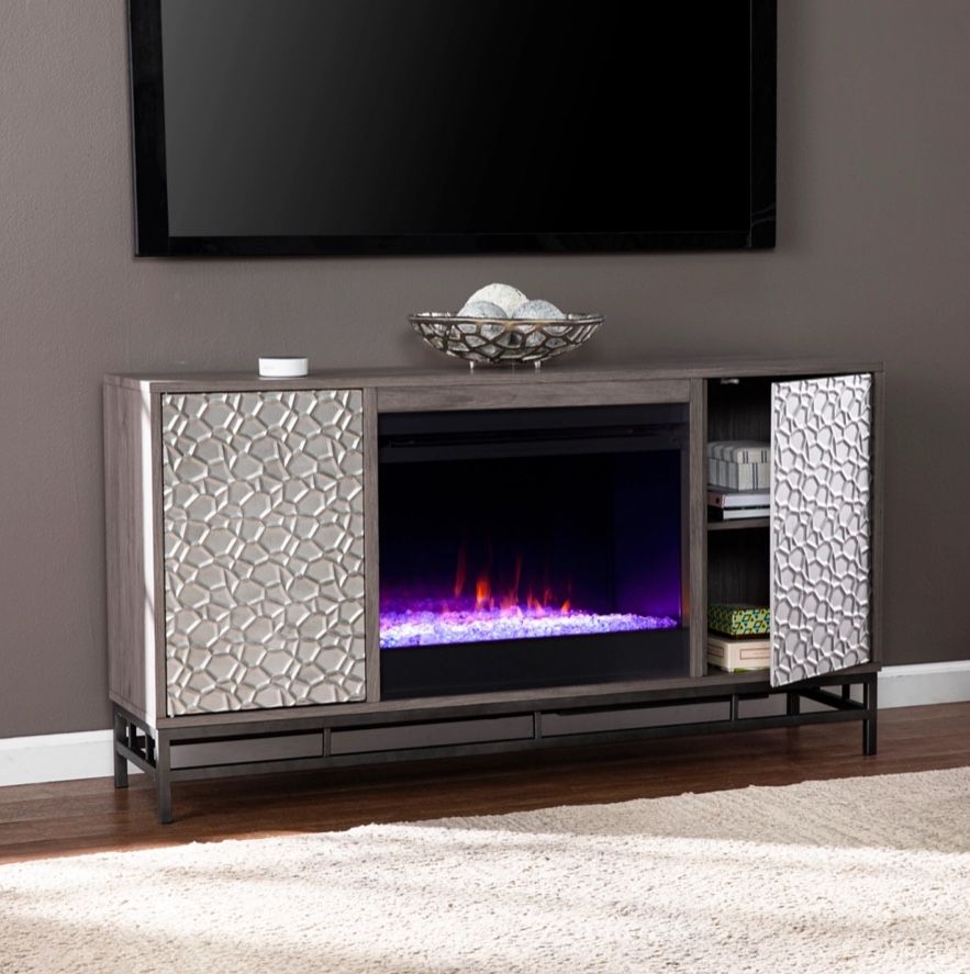 Ashley Media Center with Color Changing Fireplace