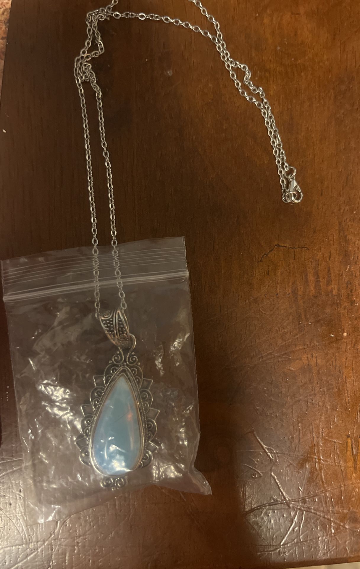 Moon stone necklace