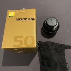 Nikon AF-S FX NIKKOR 50mm F/1.4G Lens