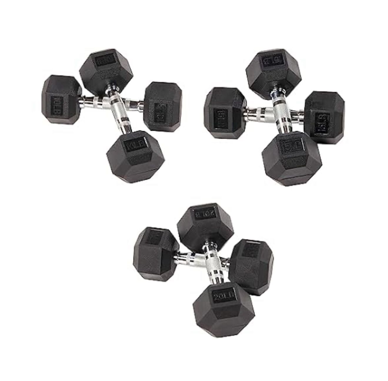 Fitvids Dumbbell Weights Gym Set 90 lbs  