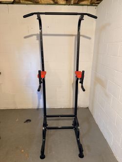 RELIFE REBUILD YOUR LIFE Power Tower Pull Up Dip Station for Home Gym Adjustable