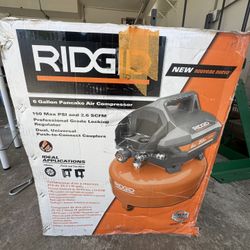 Ridgid Air Compressor 6 Gallon 60$ 