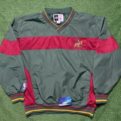 Vintage Seattle SuperSonics Pullover Puma Large Preowned