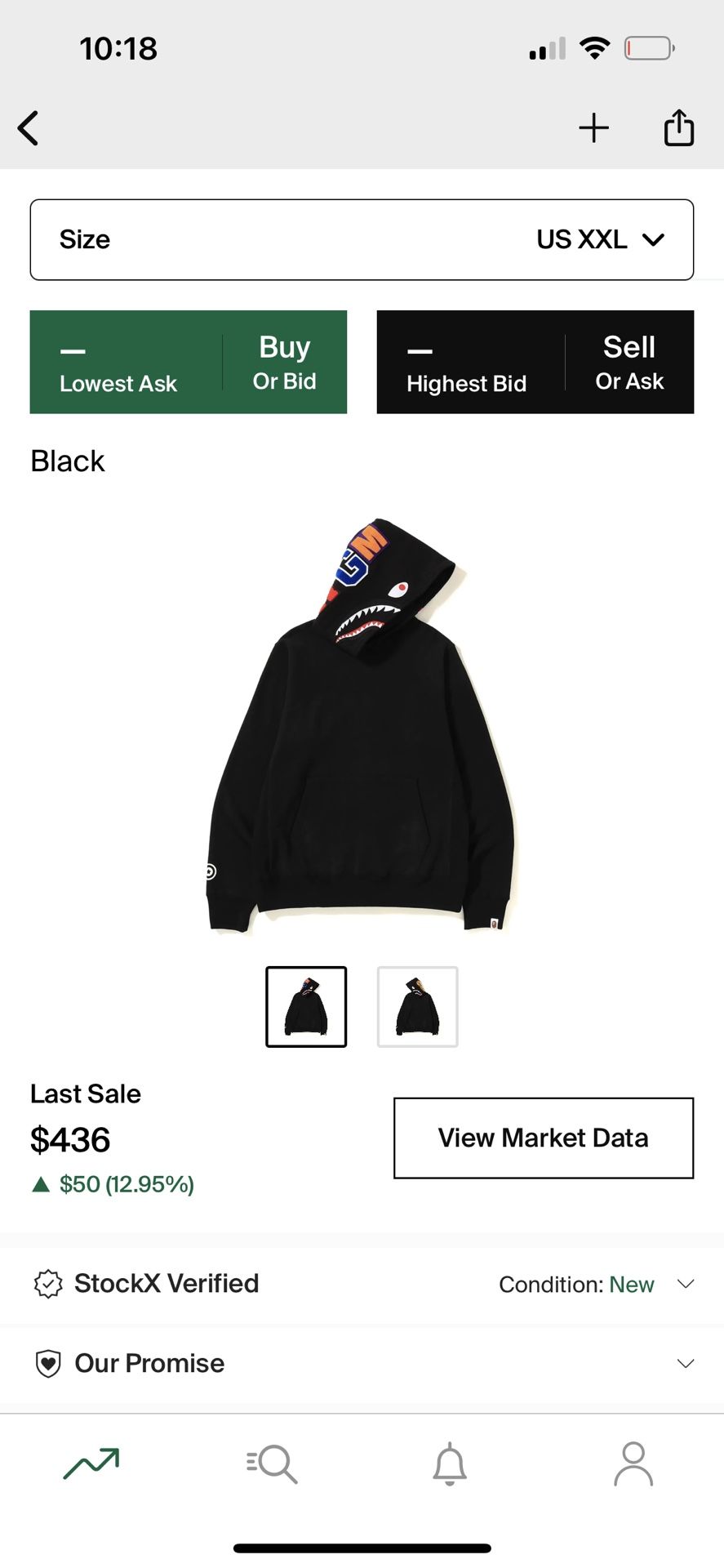 BAPE Shark Pullover Hoodie XXL
