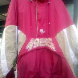 49ERS VINTAGE STARTER PARKA JACKET OG .