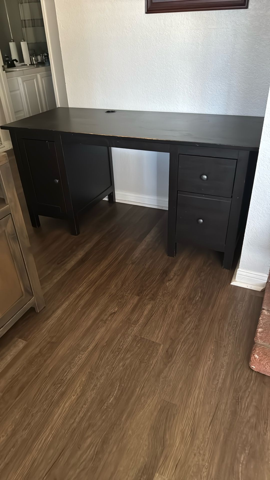 Black-Brown IKEA Desk
