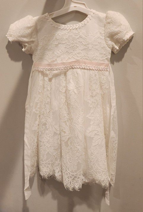 Meiqiduo Baby Girls Lace Dress Christening Baptism Gowns Outfit (Size: 18 months) (brand new) 