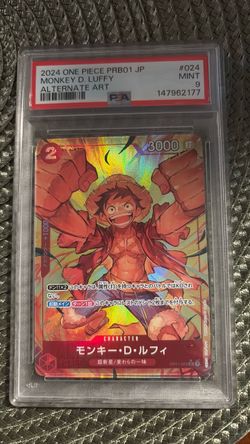 One Piece Monkey D. Luffy Alternate Art PSA 9
