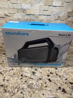 Soundcore Boom 2 Bluetooth Waterproof Portable Speaker 80W Phantom Black NEW