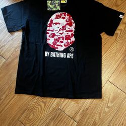 Black And Red Bape Shirt Large 
