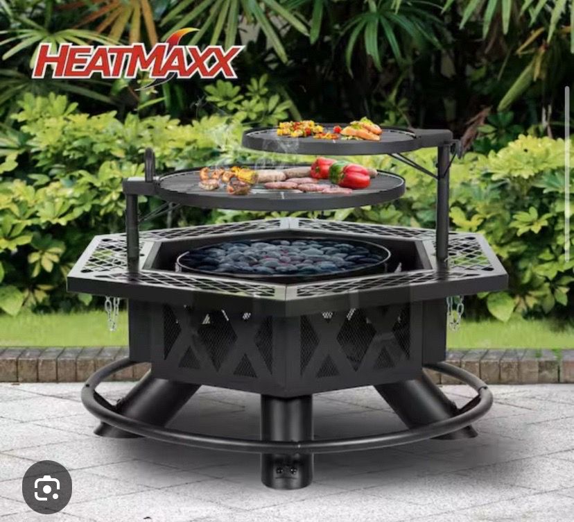 Brand new patio wood fire pit
