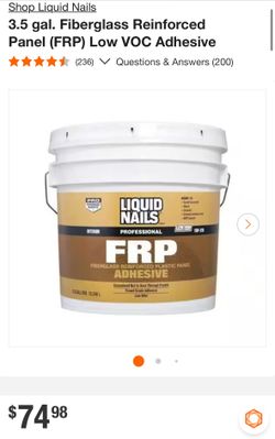 3.5 gal fiberglass reinforced panel (FRP) adhesive