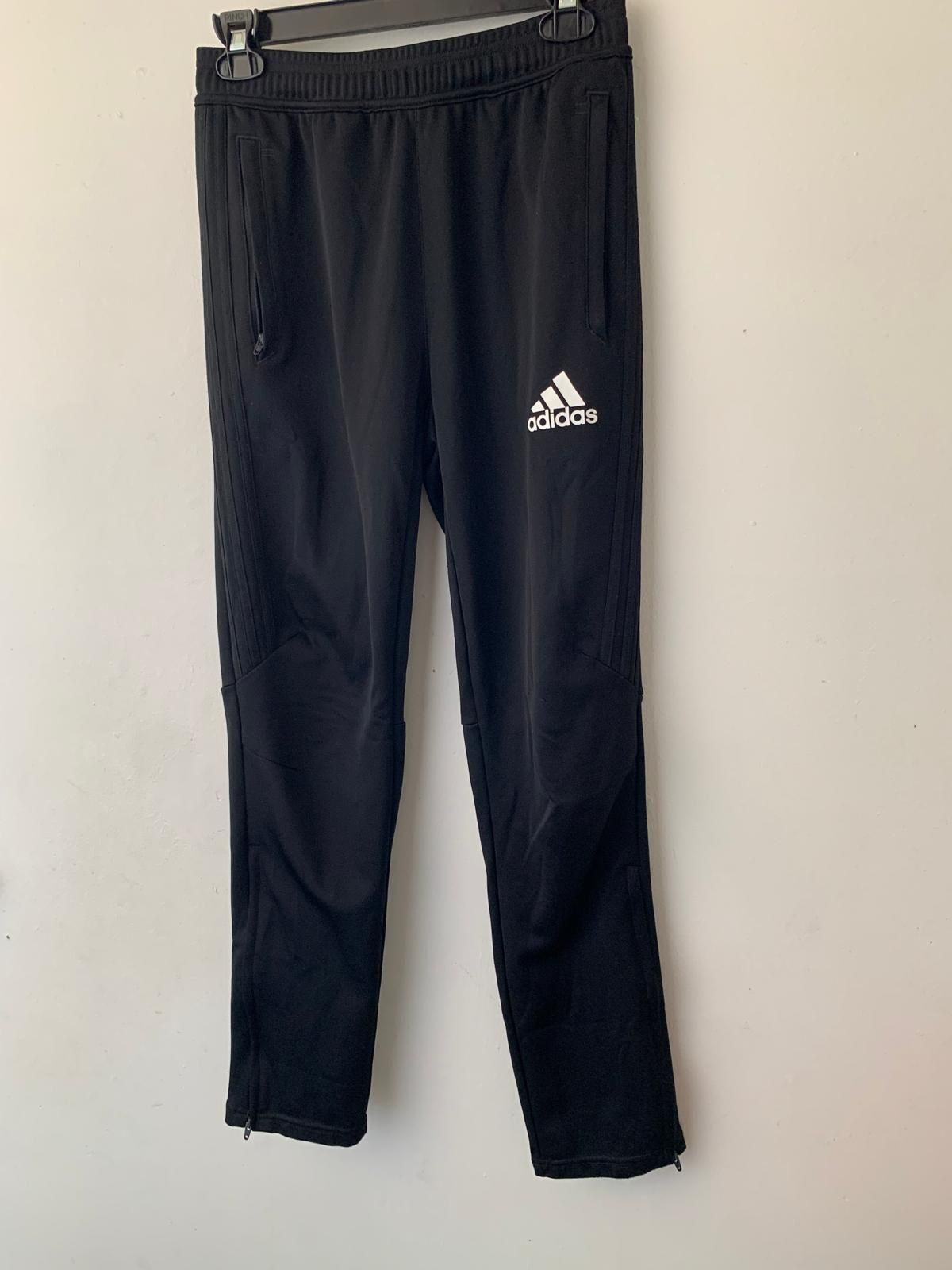 Boys Black Adidas Pant Size L