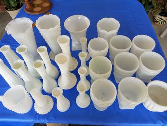 Milk glass collection