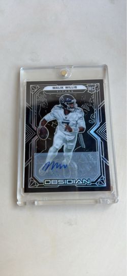 Malik Willis Obsidian RC Auto Rookie Card