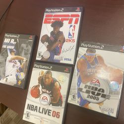 PlayStation 2 Games Bundle - 2K5 NBA LIVE - MLB THE SHOW 07