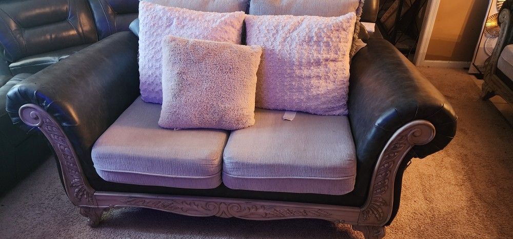 Faux Leather Sofa Seat