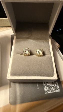 Gold And Rose gold 7.5mm Earrings